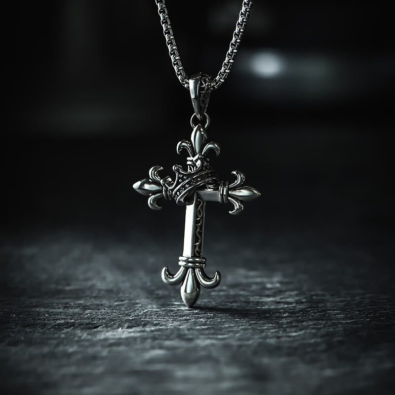 Christianartworkshop 925 Sterling Silver Modern & Minimalist Crucifix Necklace: A Symbol of Holy and Pure - 925 Sterling Silver - image 0