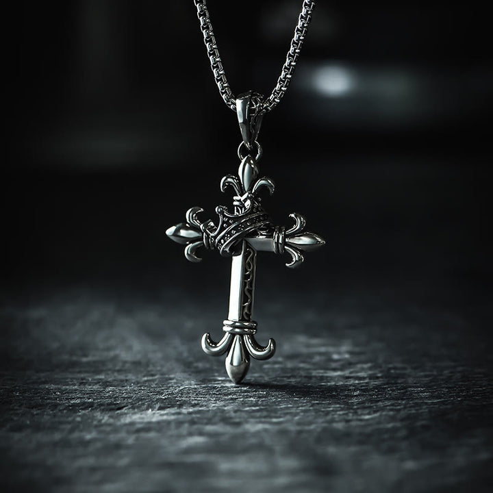 Christianartworkshop 925 Sterling Silver Modern & Minimalist Crucifix Necklace: A Symbol of Holy and Pure - 925 Sterling Silver - image 0