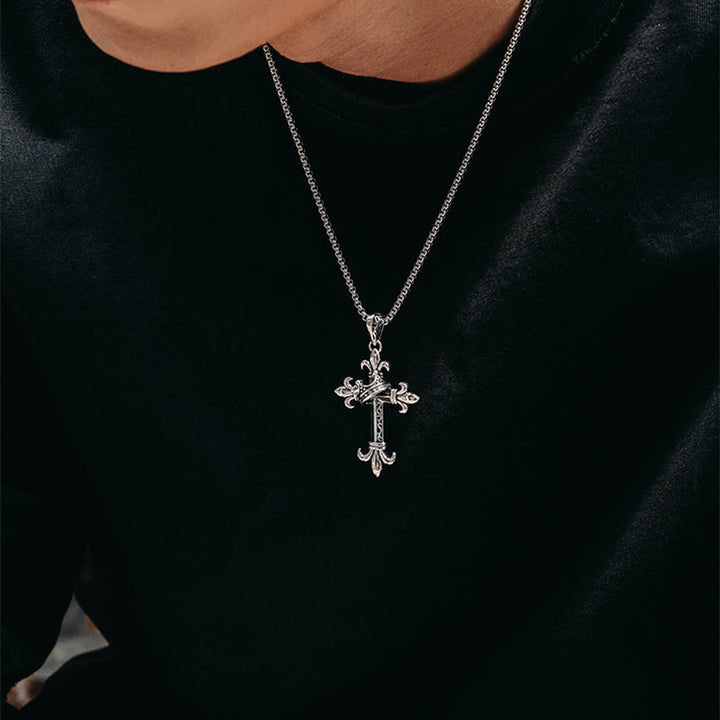 Christianartworkshop 925 Sterling Silver Modern & Minimalist Crucifix Necklace: A Symbol of Holy and Pure - image 2