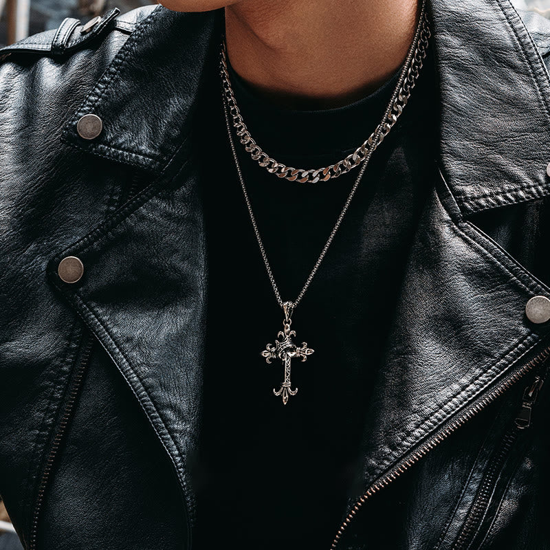 Christianartworkshop 925 Sterling Silver Modern & Minimalist Crucifix Necklace: A Symbol of Holy and Pure - image 1