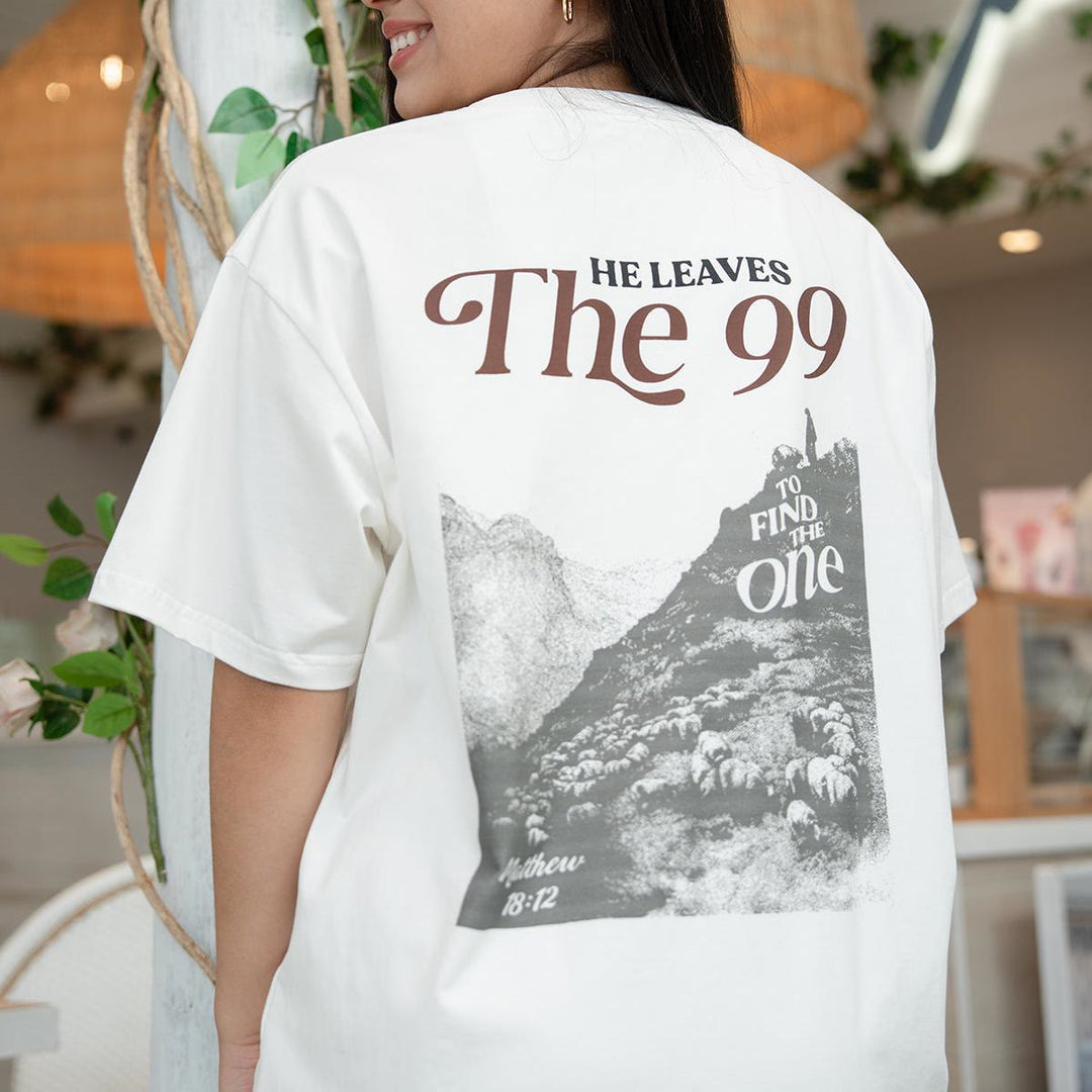 Christianartworkshop He Leaves the 99 to Find the One T-shirt - image 7