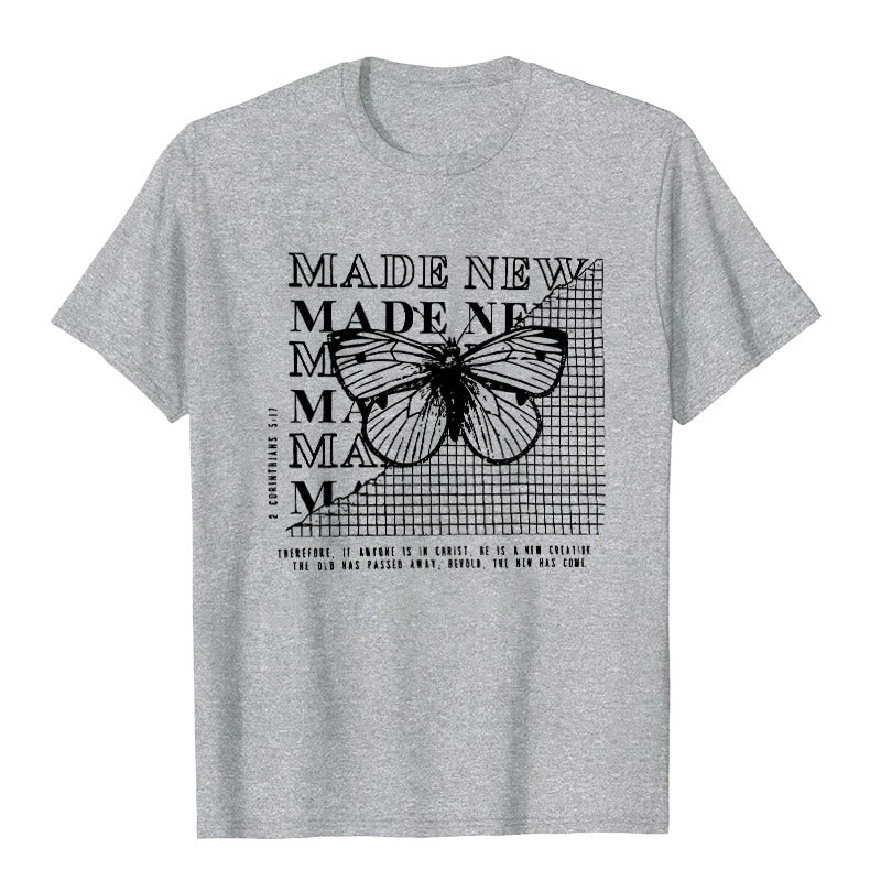 Christianartworkshop Made New T-shirt - Grey - 2XL - image 8