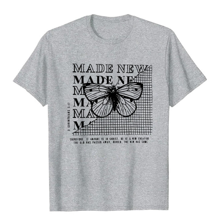 Christianartworkshop Made New T-shirt - Grey - 2XL - image 8