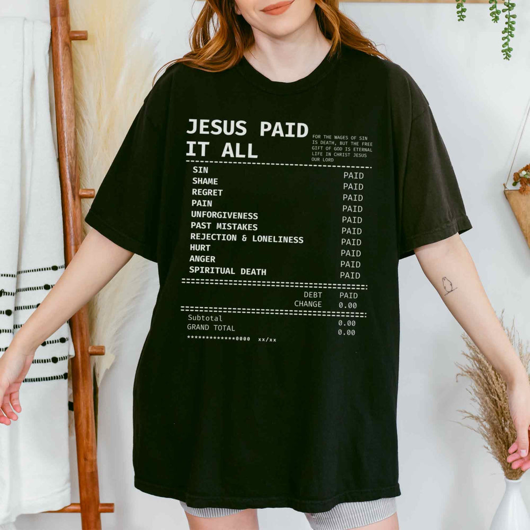 Christianartworkshop Jesus ​​Paid It All T-shirt - image 3