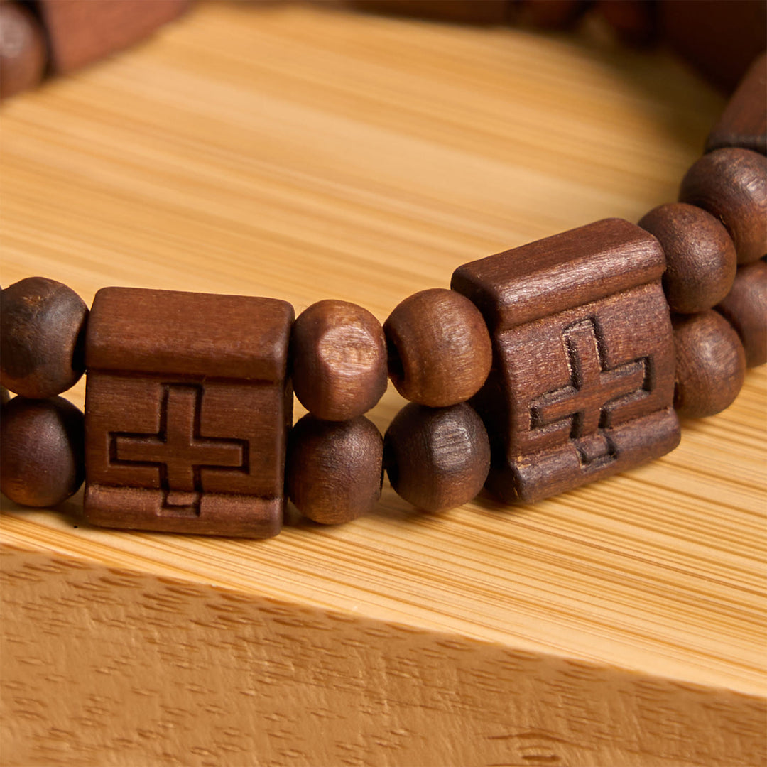 Christianartworkshop 3colors Cross Wooden Bracelet: Symbol of Devotion and Beauty - image 8