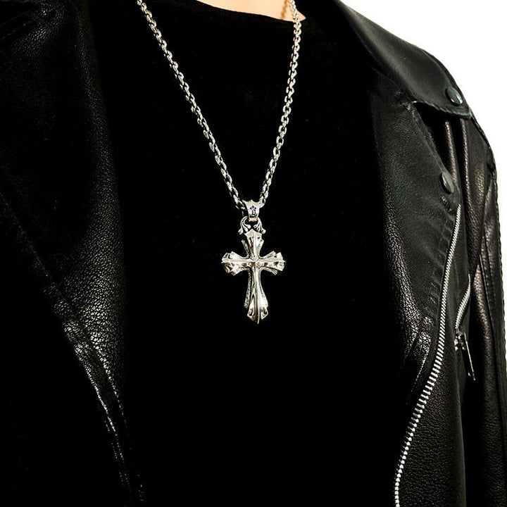 Christianartworkshop 925 Sterling Silver Modern & Minimalist Crucifix Necklace: Simple Design for the Devout - image 1
