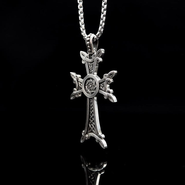 Christianartworkshop 925 Sterling Silver Celtic Crucifix Necklace: A Timeless Blend of Faith and Artistry - image 3