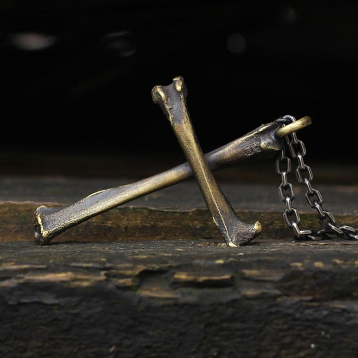 Christianartworkshop 925 Sterling Silver Modern & Minimalist Cross Bone-shaped Necklace: Showing Personality in Simplicity - image 3