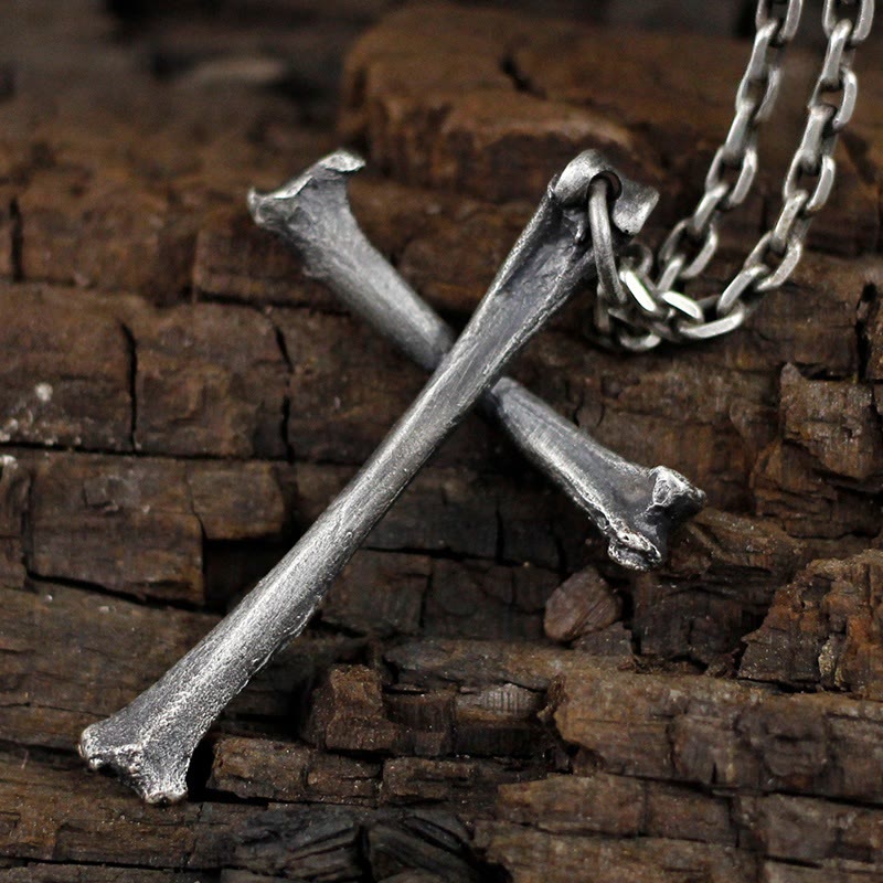 Christianartworkshop 925 Sterling Silver Modern & Minimalist Cross Bone-shaped Necklace: Showing Personality in Simplicity - image 6