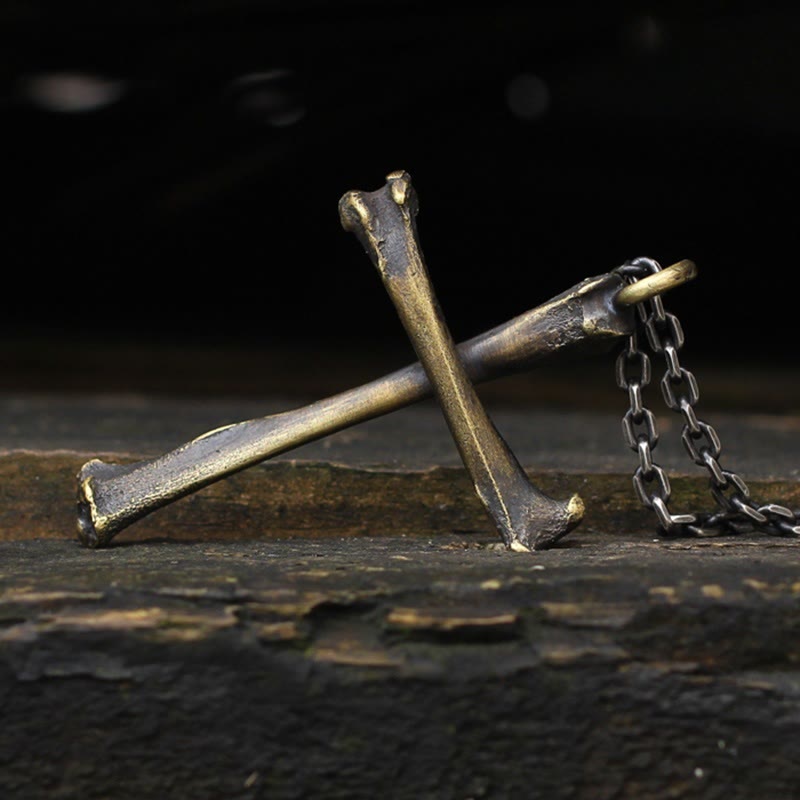 Christianartworkshop 925 Sterling Silver Modern & Minimalist Cross Bone-shaped Necklace: Showing Personality in Simplicity - image 2