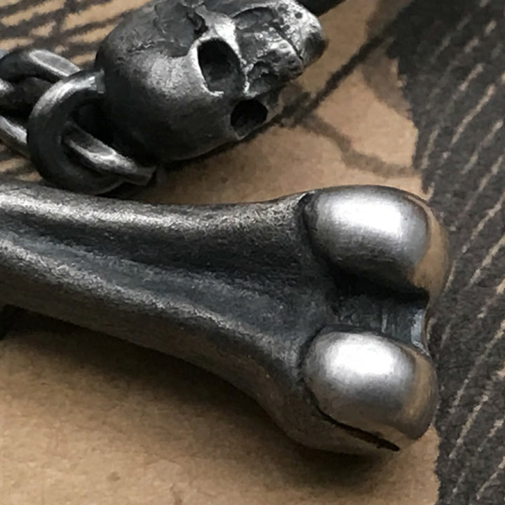 Christianartworkshop 925 Sterling Silver Minimalist Cross - Bone Necklace: Religious Emblem of Modern Spirituality - image 5