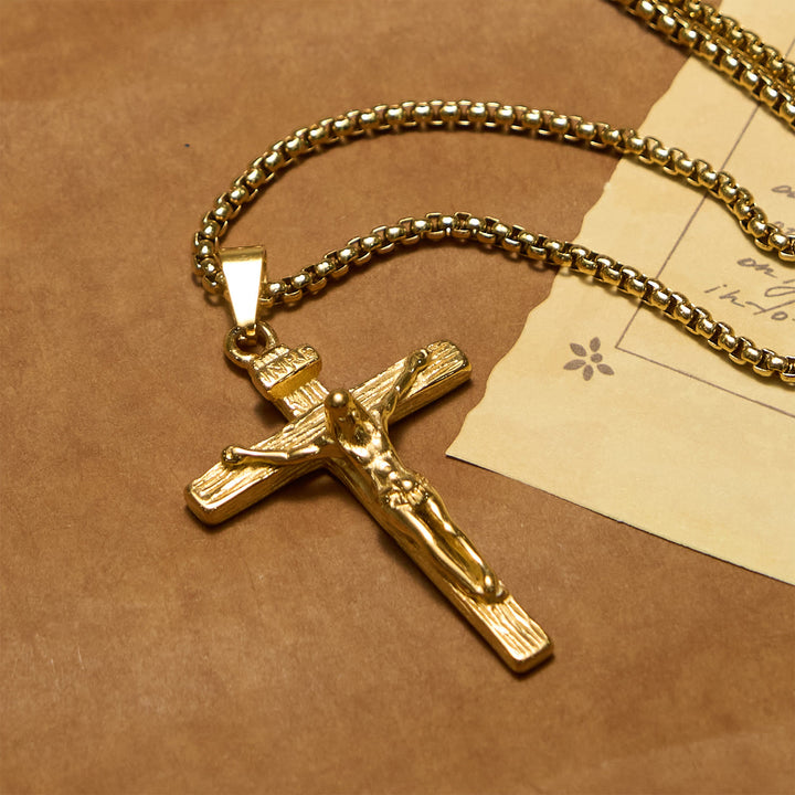 Christianartworkshop 3color Crucifix Pendant Necklace: Divine Amulet of Faith - image 7