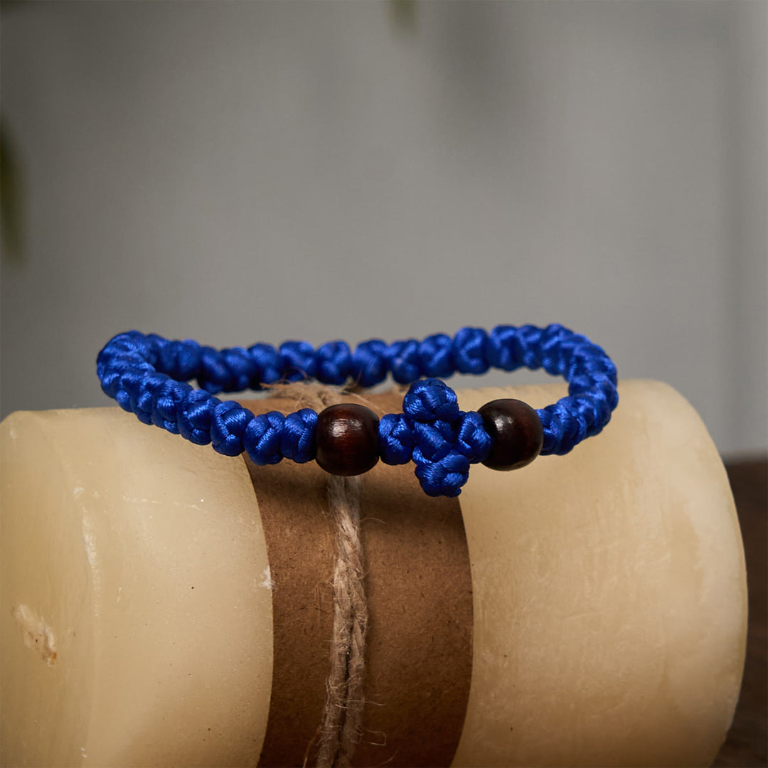 Christianartworkshop Blue & Black Cross - Knot String Bracelet: A Token of Faith - image 10