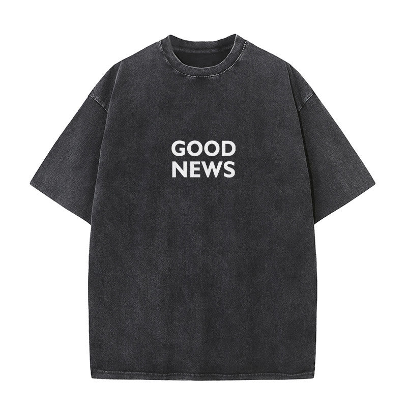 Christianartworkshop "For God So Loved the World" Unisex Washed T-Shirt - image 2