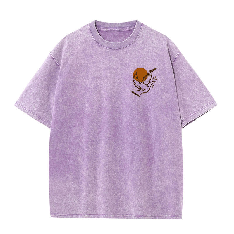 Christianartworkshop Spirit of the Lord and Freedom Unisex Washed T-Shirt - image 14