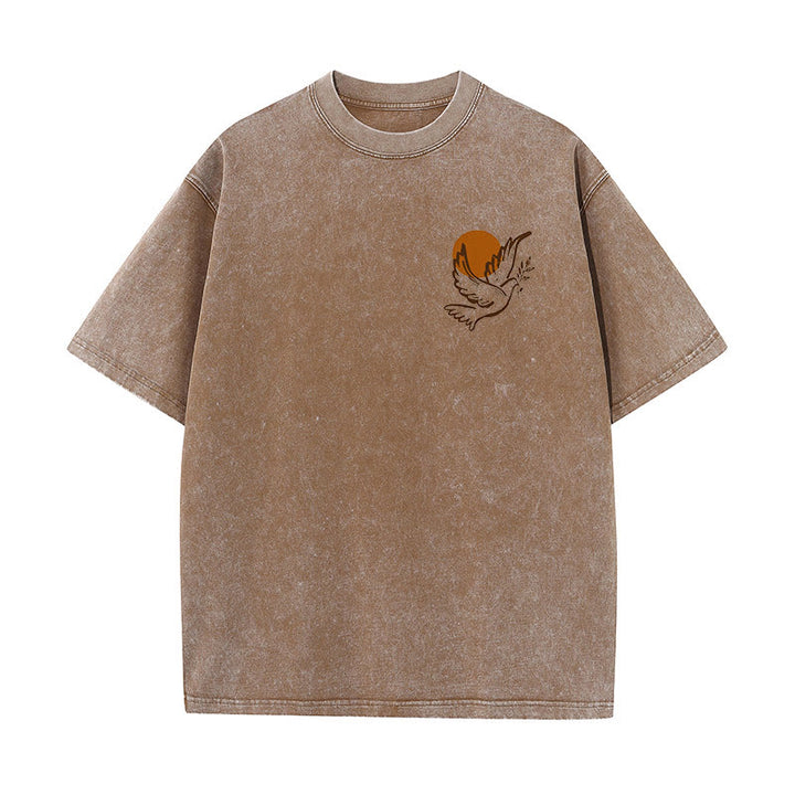 Christianartworkshop Spirit of the Lord and Freedom Unisex Washed T-Shirt - image 16