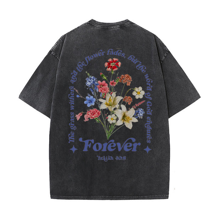 Christianartworkshop Eternal Word of God Unisex Washed T-Shirt - Black - 5XL - image 13