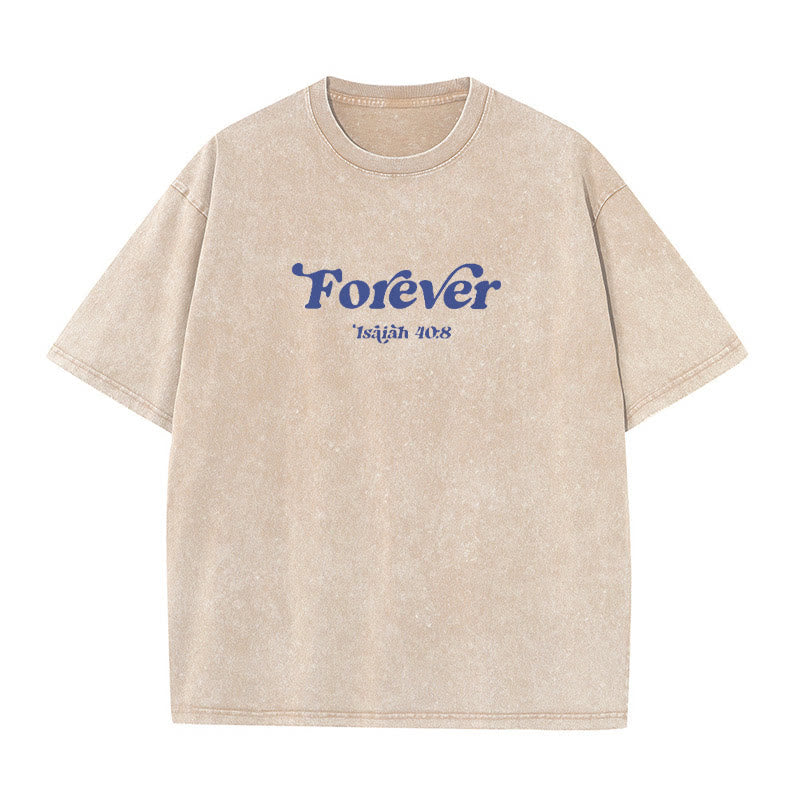 Christianartworkshop Eternal Word of God Unisex Washed T-Shirt - image 8