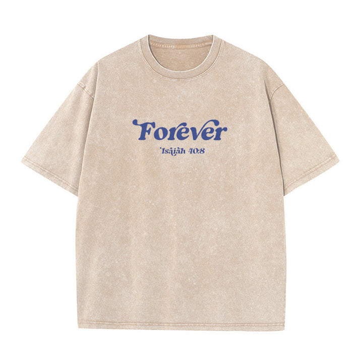 Christianartworkshop Eternal Word of God Unisex Washed T-Shirt - image 8