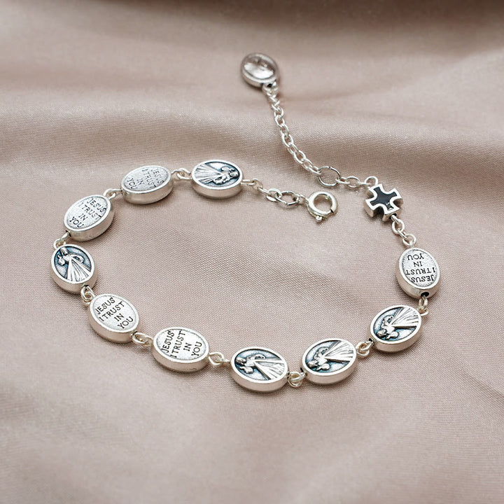 Christianartworkshop St. Benedict, Miraculous Medal & Cross Classic Bracelet: A Timeless Token of Divine Protection - image 3