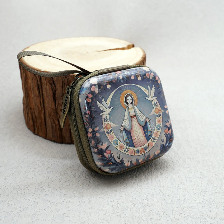 Christianartworkshop 9 Patterns Cartoon Style Square Rosary Cases: A Beautiful Blend of Faith and Function - image 11