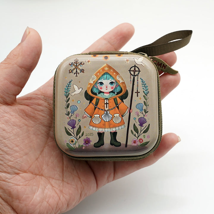 Christianartworkshop 9 Patterns Cartoon Style Square Rosary Cases: A Beautiful Blend of Faith and Function - image 7