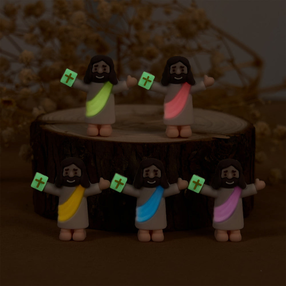 Christianartworkshop 5/10/20/30pcs Faith - Inspired Mini Jesus Figurines with Bible in Hand - image 2