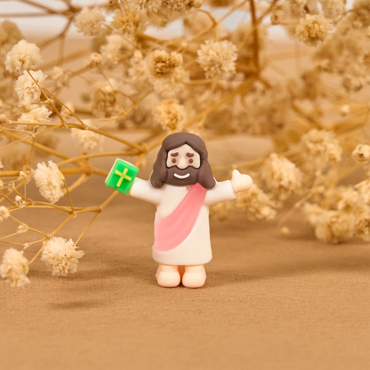 Christianartworkshop 5/10/20/30pcs Faith - Inspired Mini Jesus Figurines with Bible in Hand - image 9