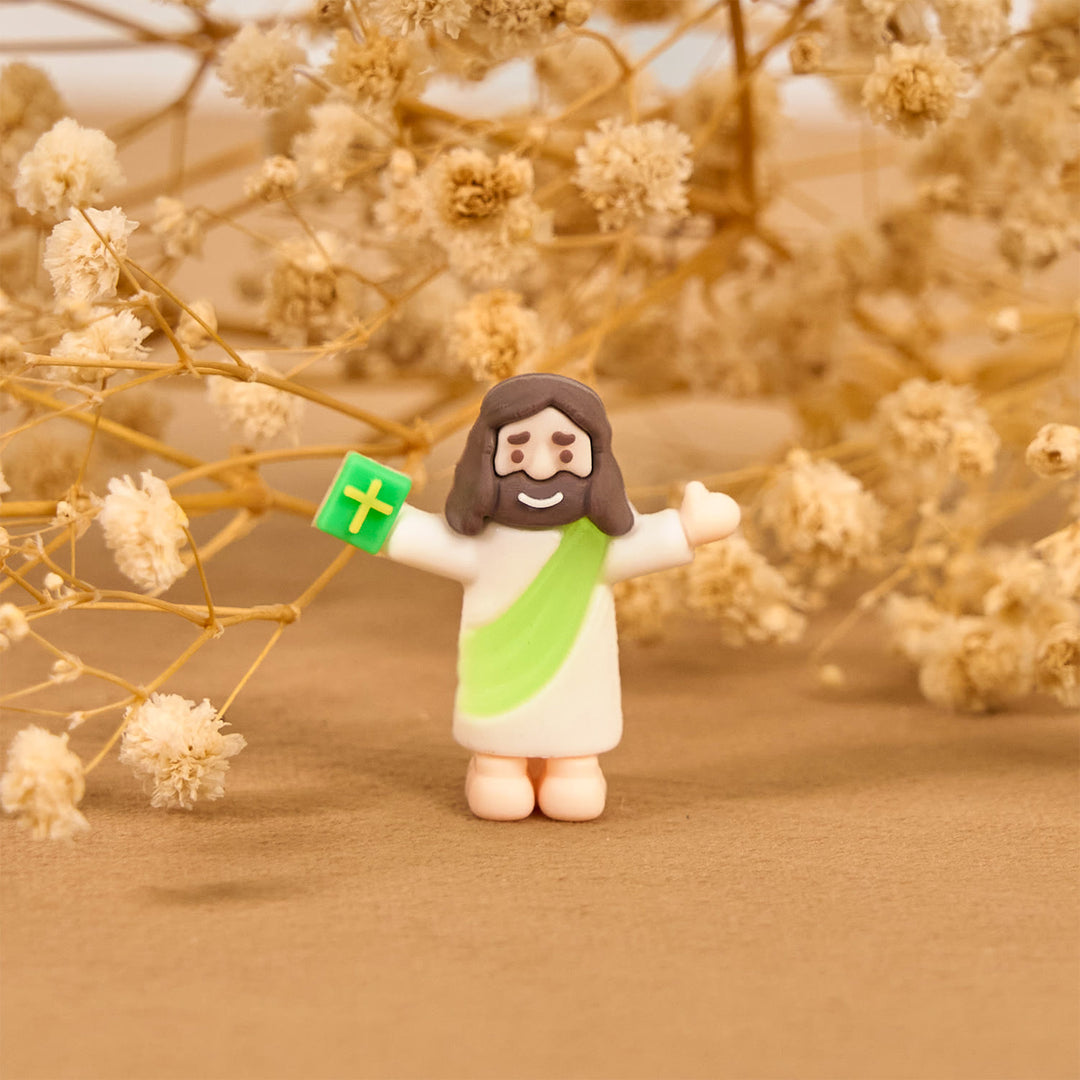 Christianartworkshop 5/10/20/30pcs Faith - Inspired Mini Jesus Figurines with Bible in Hand - image 12