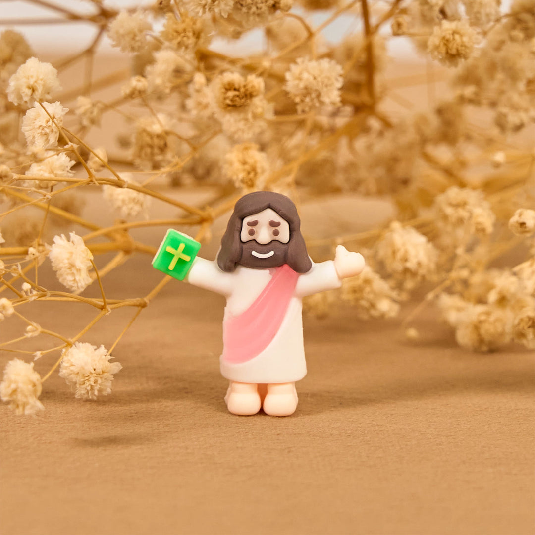 Christianartworkshop 5/10/20/30pcs Faith - Inspired Mini Jesus Figurines with Bible in Hand - image 10