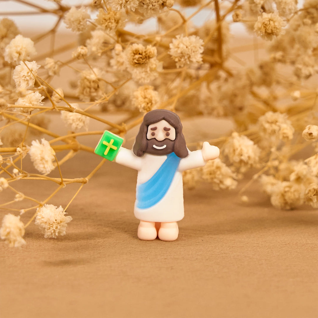 Christianartworkshop 5/10/20/30pcs Faith - Inspired Mini Jesus Figurines with Bible in Hand - image 11