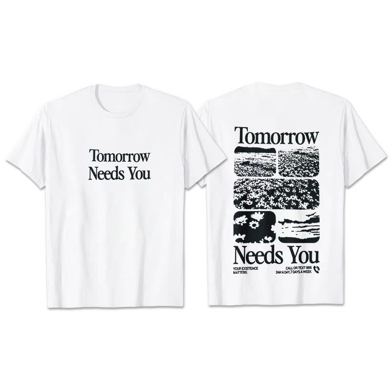 Christianartworkshop Tomorrow Needs You T-Shirt - White - 2XL - image 6