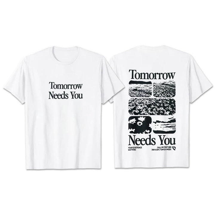 Christianartworkshop Tomorrow Needs You T-Shirt - White - 2XL - image 6