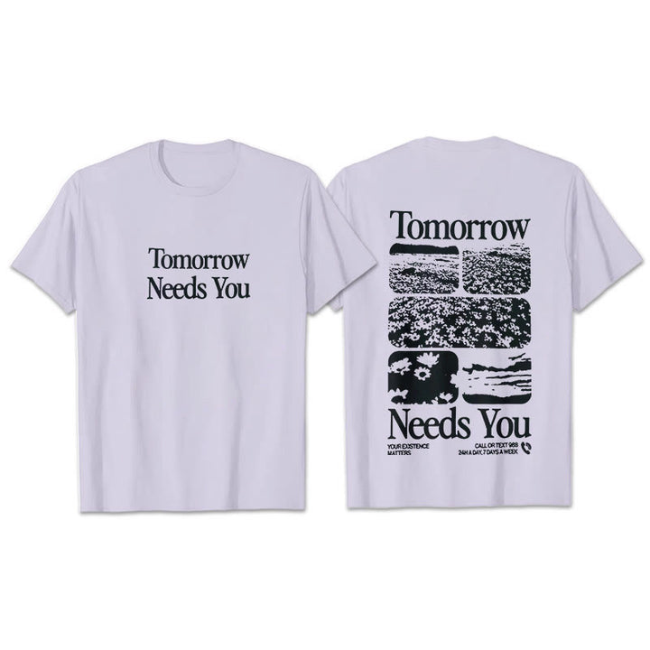 Christianartworkshop Tomorrow Needs You T-Shirt - Purple - 2XL - image 8