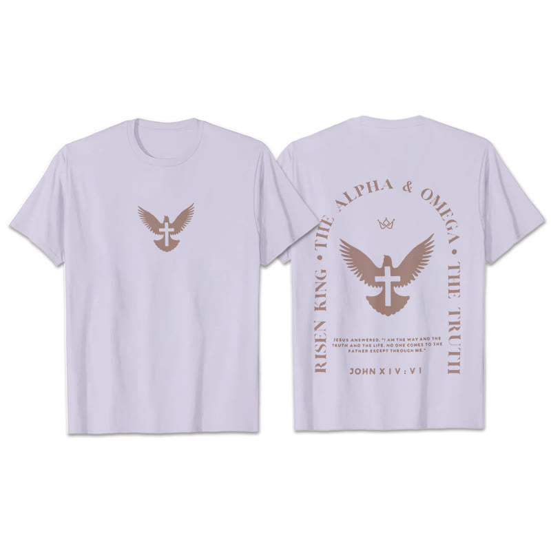 Christianartworkshop Jesus Is The Way The Truth The Life Cotton T-Shirt - Purple - 2XL - image 22