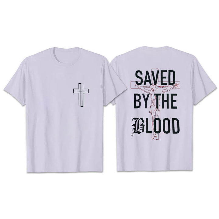 Christianartworkshop Saved By The Lord Cotton T-Shirt - Purple - 2XL - image 24