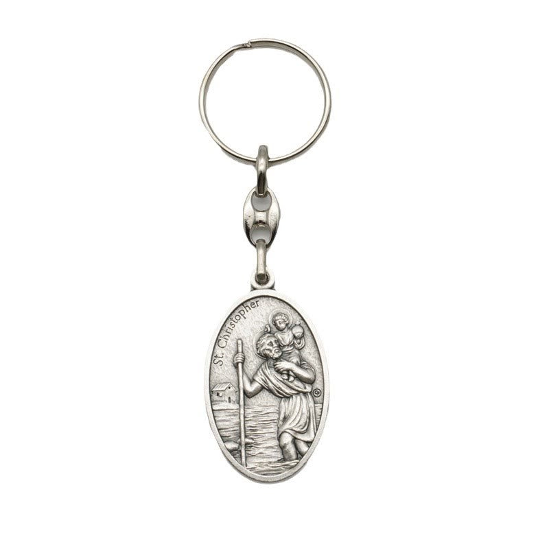 Christianartworkshop Artistic Metal Crafted St. Christopher Keychain: Heirloom of Traveler's Blessings - image 5