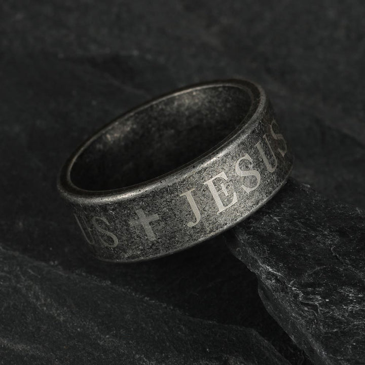 Christianartworkshop It Is Well With My Soul Rotating Center Band Ring: Faith & Peace - image 2