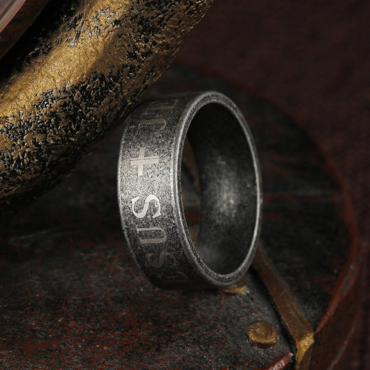 Christianartworkshop It Is Well With My Soul Rotating Center Band Ring: Faith & Peace - image 3