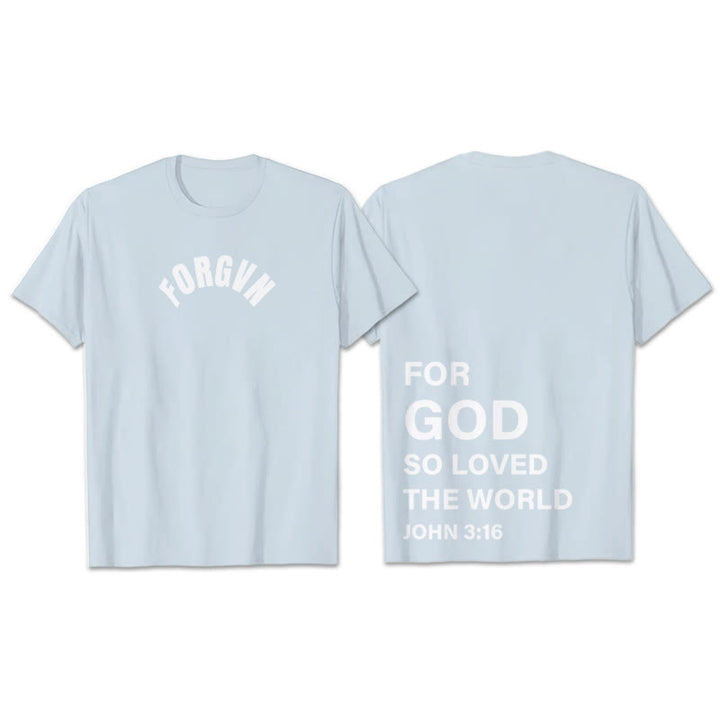 Christianartworkshop Forgvn T- Shirt - Light Blue - 2XL - image 14