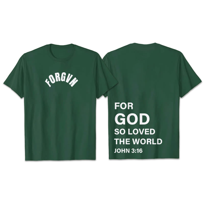 Christianartworkshop Forgvn T- Shirt - Dark Green - 2XL - image 26
