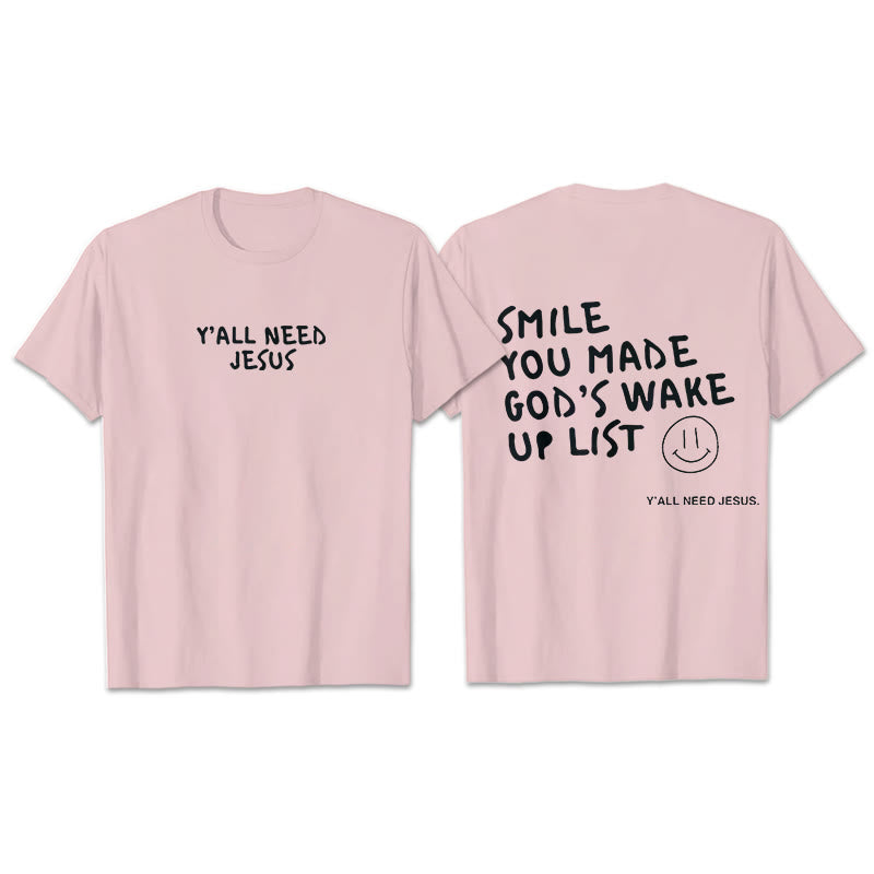 Christianartworkshop "SMILE" T-Shirt - Pink - 2XL - image 6