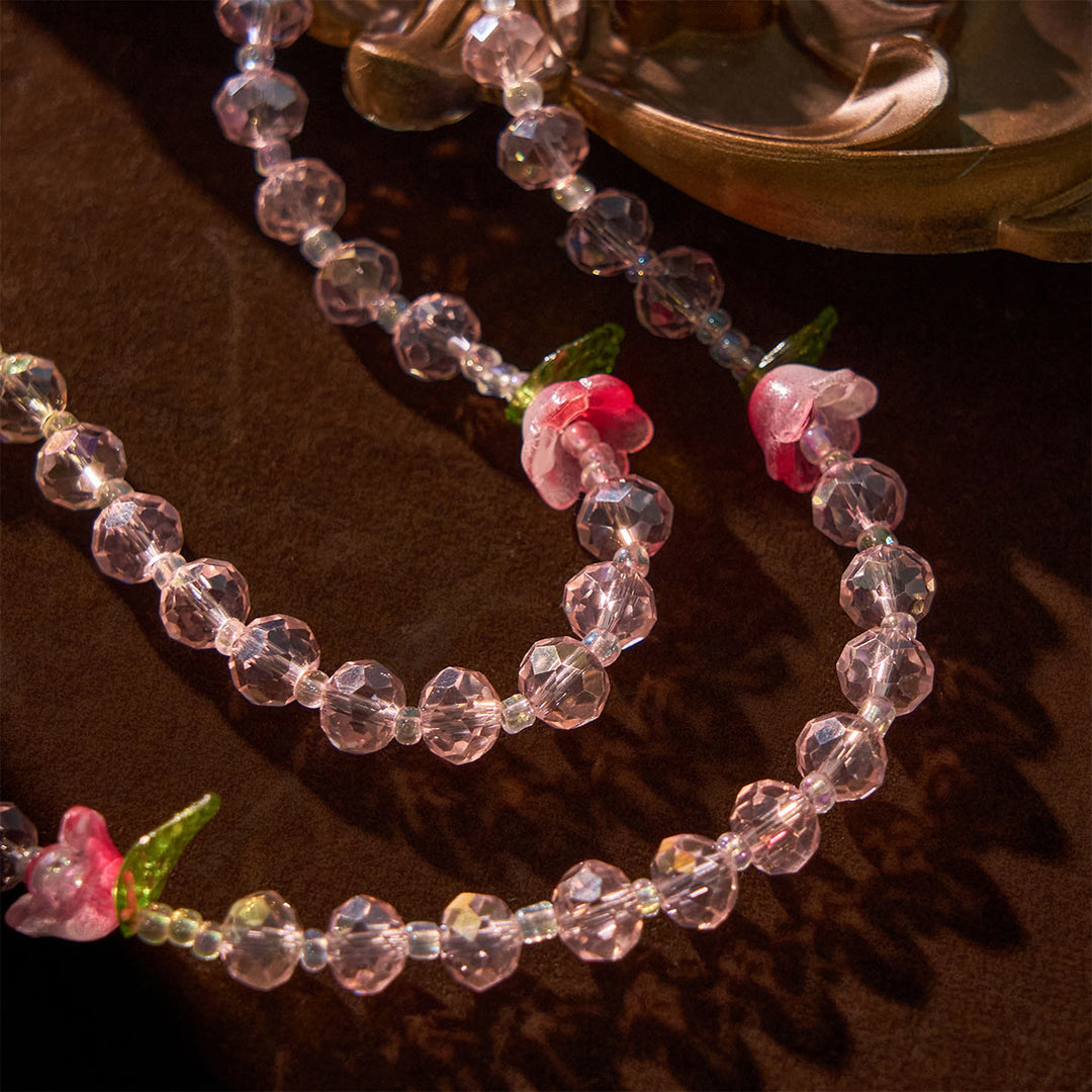 Christianartworkshop Elegant Pink Crystal Rosary with 3D Rose Beads, Silver Chalice Medal & Crucifix: Embrace Divine Grace - image 7