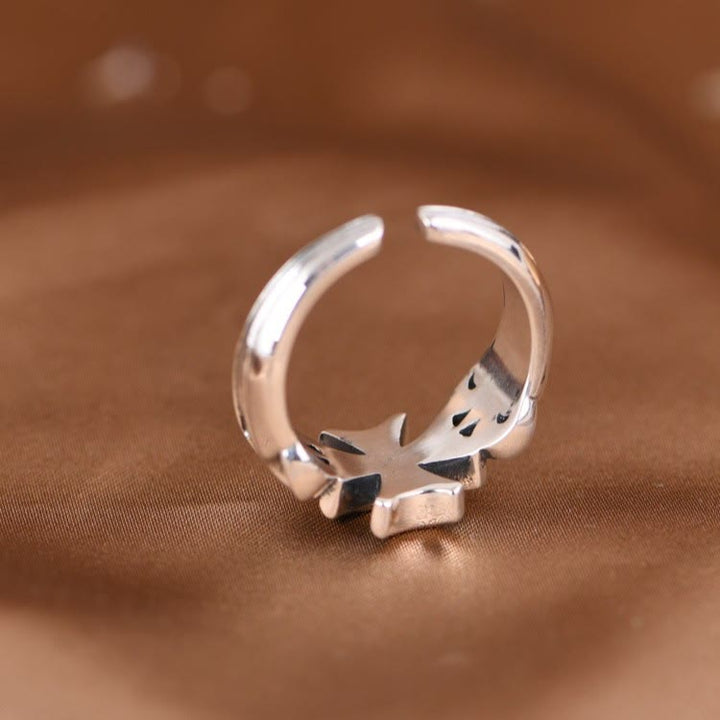 Christianartworkshop Minimalist 925 Silver Adjustable Maltese Cross Band Ring: Precious Heirloom of Faith - image 5