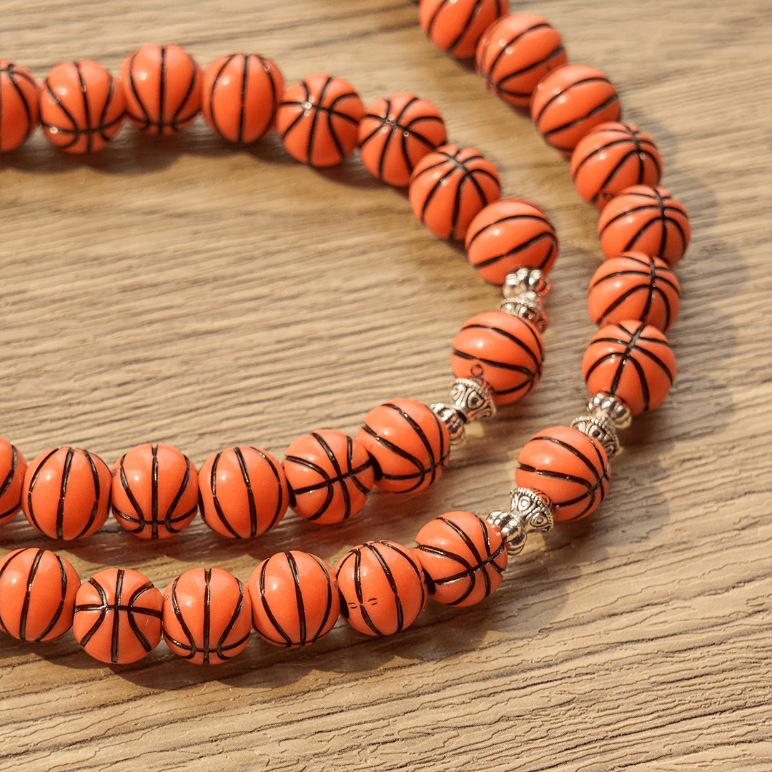 Christianartworkshop Sports Prayer Basketball Beads Rosary with Silver Holy Chalice & Crucifix: Score Spiritual Strength - image 7