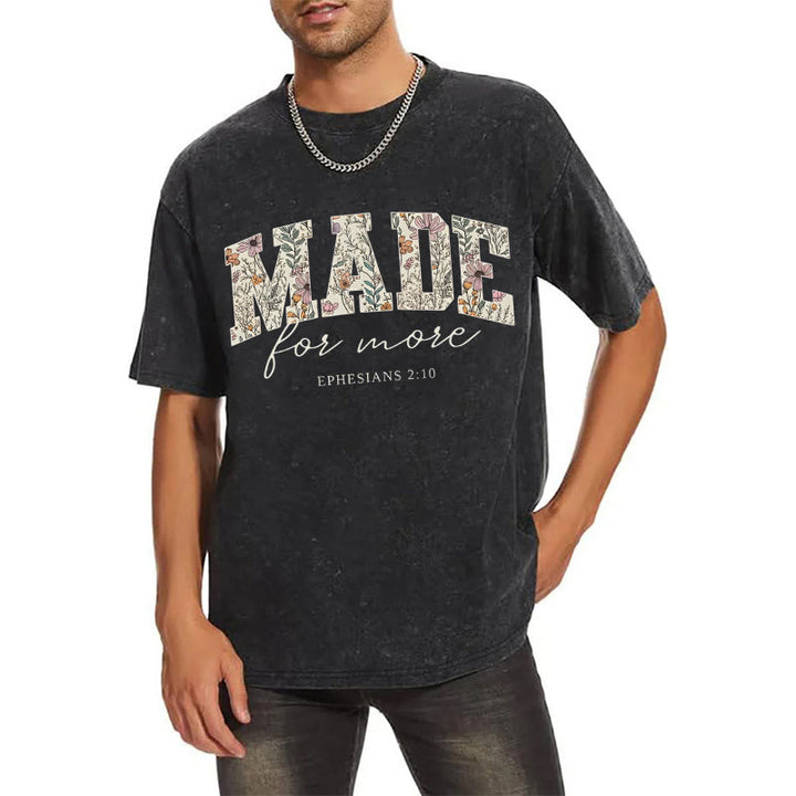 Christianartworkshop Made for More Washed T-Shirt - image 2