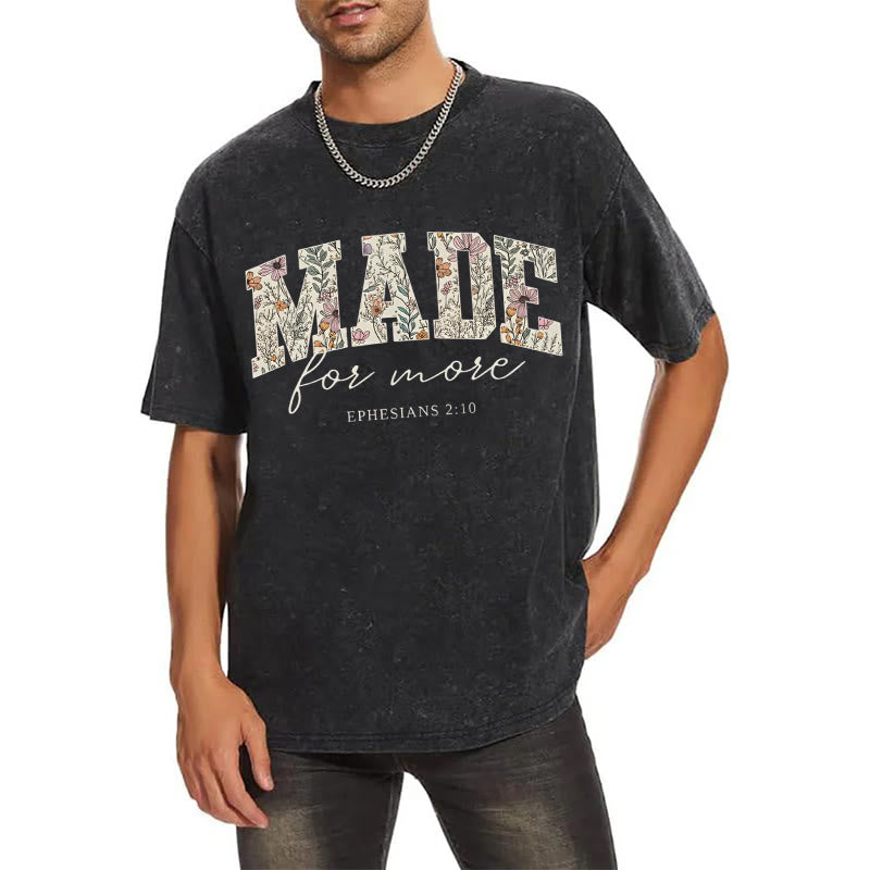 Christianartworkshop Made for More Washed T-Shirt - image 3
