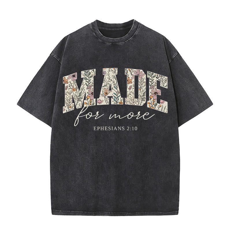 Christianartworkshop Made for More Washed T-Shirt - Black - 4XL - image 2