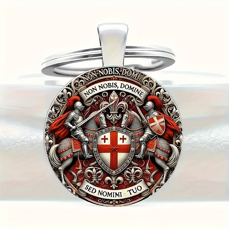 Christianartworkshop Spiritual Companion Knights Templar Keychain: Faith-Filled Token of Chivalric Grace - image 3