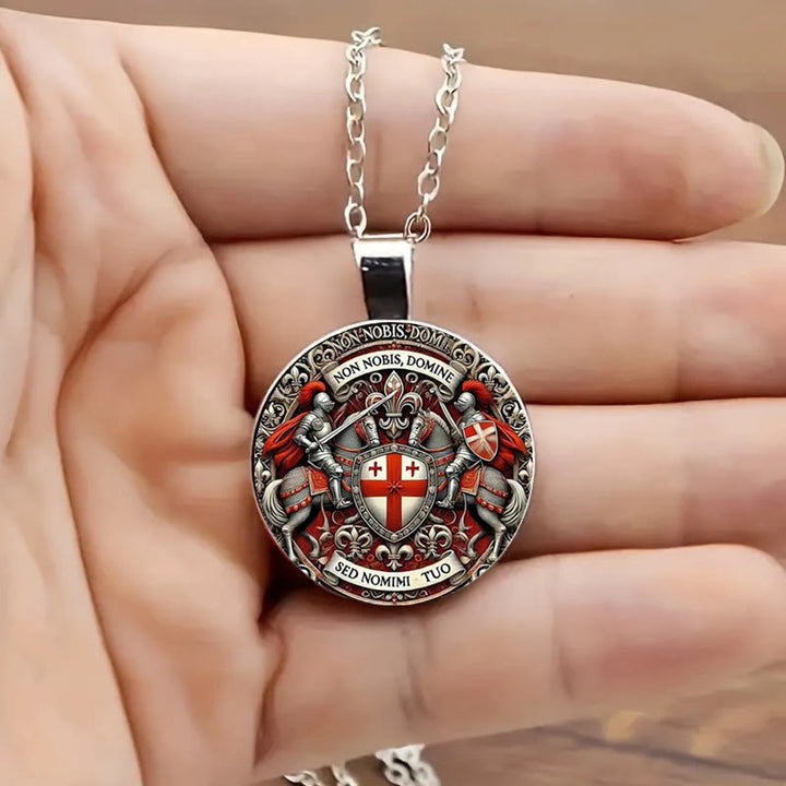 Christianartworkshop Spiritual Companion Knights Templar Keychain: Faith-Filled Token of Chivalric Grace - image 1
